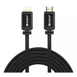 Sandberg HDMI 2.0 Braided Cable, 10 Metres, Ultra High Speed, 4K UHD Res, 5 Year Warranty